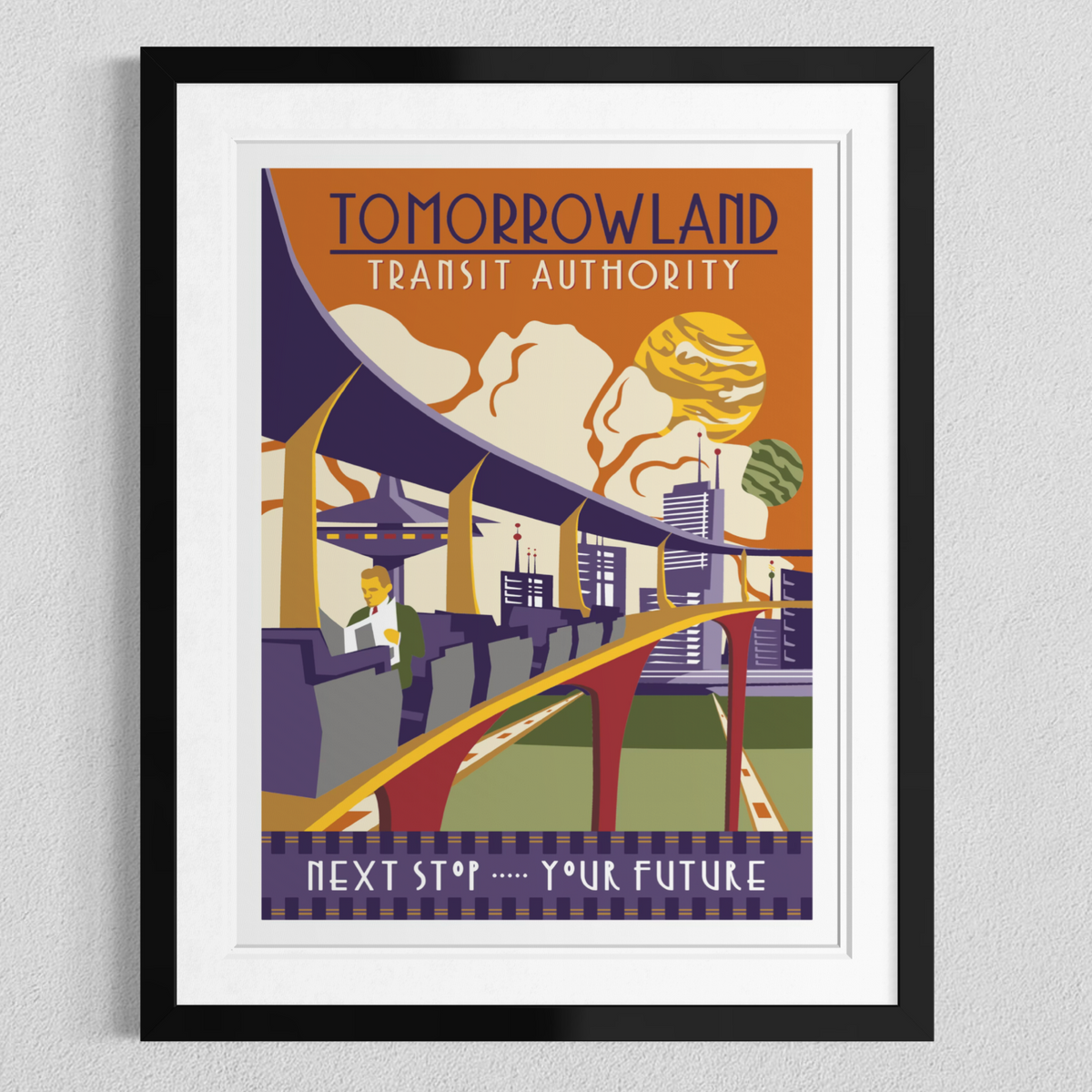 Tomorrowland Transit Authority LE Serigraph Print